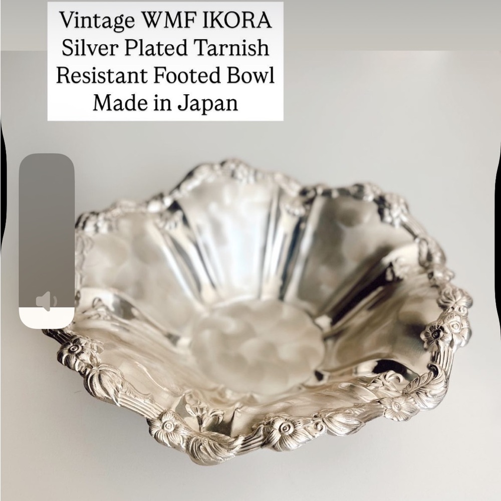 Elegant Silver Decorative Bowl